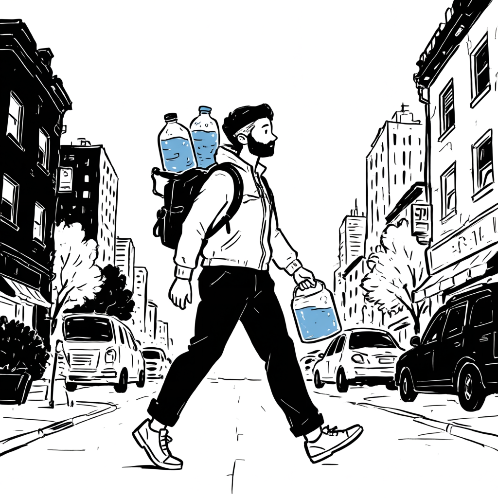 Water delivery illustration